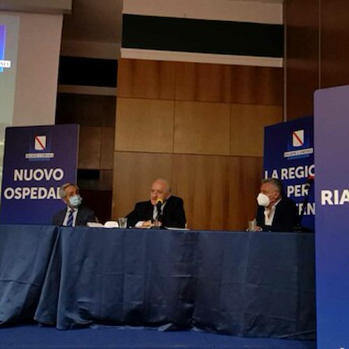 Nuovo ospedale e polo della riabilitazione a Salerno, De Luca: «Rivoluzione da 1,3 miliardi»