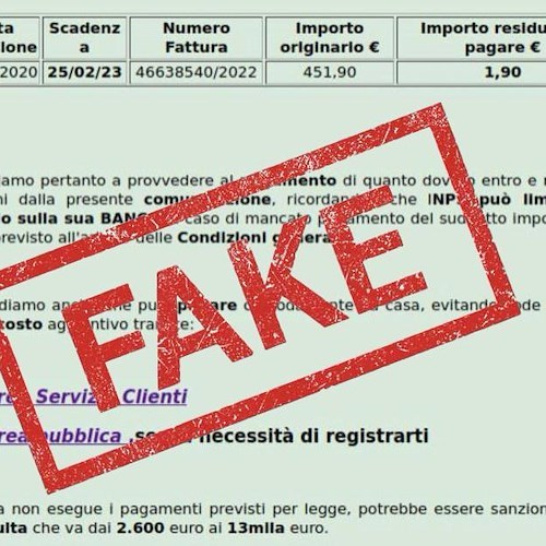 Nuovo tentativo di phishing da truffatori che si spacciano per l’INPS: attenzione alle mail con link svuota conto 