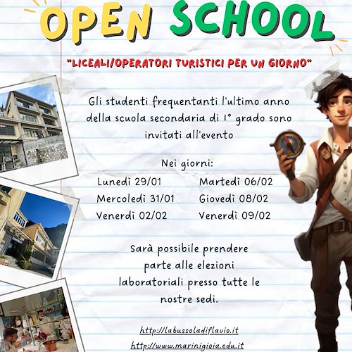 Open School Days al Marini-Gioia di Amalfi: laboratori per gli studenti dell'ultimo anno delle scuole medie