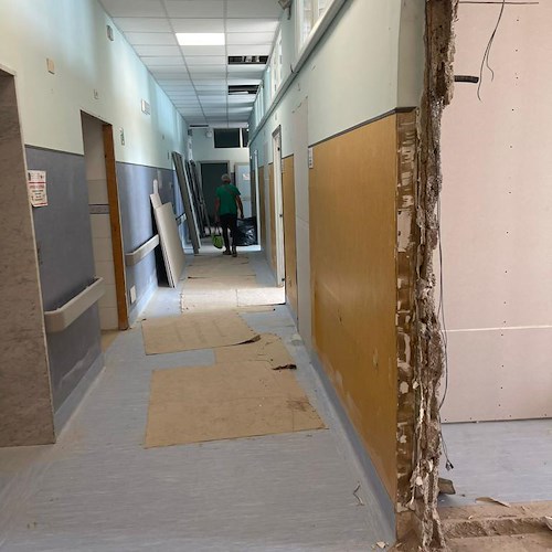 Ospedale Costa d'Amalfi, in corso lavori di adeguamento Pronto Soccorso con annessi posti di Osservazione Breve Intensiva