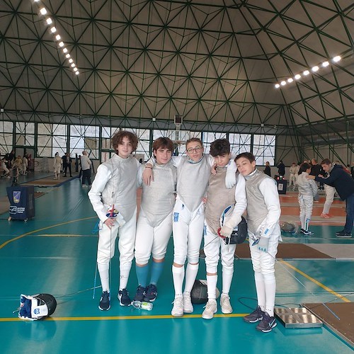 Otto su otto: il Club Scherma Salerno fa “en plein” di titoli regionali nel fioretto Under 14