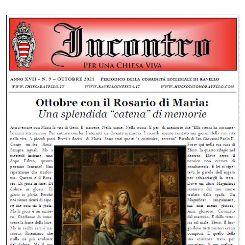 "Ottobre con il Rosario di Maria" nel nuovo numero di Incontro