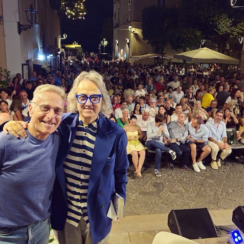 Paolo Bonolis e Gigi Marzullo a Minori<br />&copy; Gianni Riccio