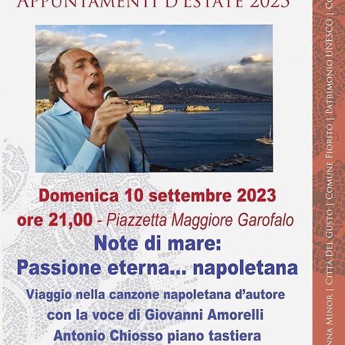 "Passione eterna... napoletana", 10 settembre il concerto a Minori