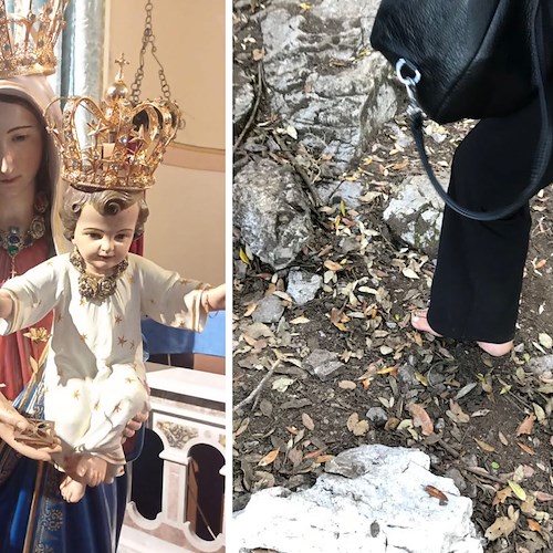 Pellegrinaggio su monte Falerzio a piedi scalzi: ex voto alla Madonna dell'Avvocata