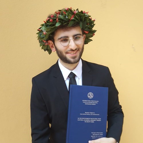 Per Elian Giordano di Minori laurea in International Politics, Law and Economics alla Statale di Milano