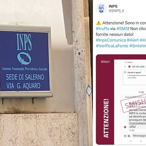 «Per evitare la revoca dei suoi benefici INPS la invitiamo ad identificarsi»: attenzione alla nuova truffa via SMS