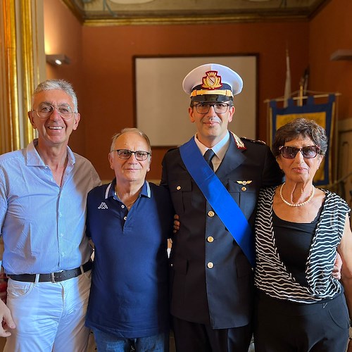 L'attribuzione dei gradi al nuovo comandante di Polizia Locale Gianluca Ossignuolo<br />&copy; Massimiliano D'Uva