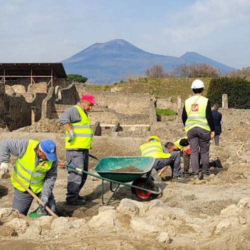 Pompei, dal 3 gennaio visite guidate al cantiere dei nuovi scavi nella Regio IX