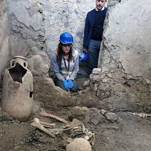 Pompei, nuove vittime emergono dallo scavo dei Casti Amanti