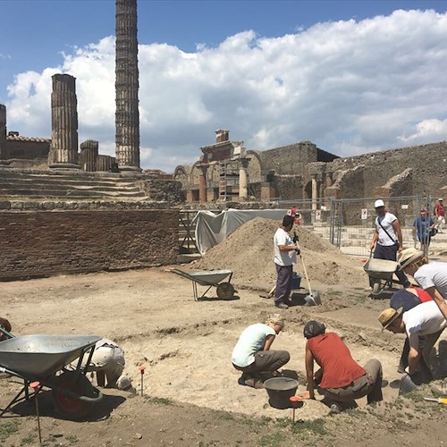 Pompei: nuovi scavi nel parco archeologico, emergono tracce di storia