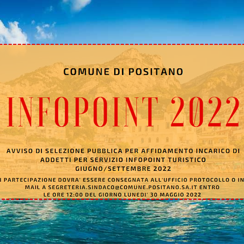 Positano: AAA cercasi addetti infopoint turistico /COME CANDIDARSI