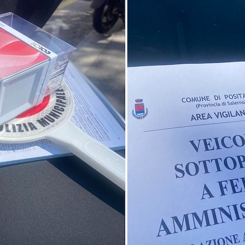 Positano, controlli serrati della Polizia Municipale
