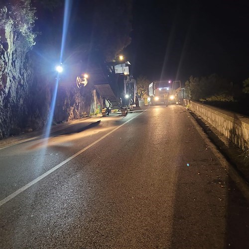 Positano, dopo la pausa estiva riprendono lavori manutenzione stradale della SS 163