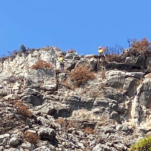 Positano-Praiano: al via i lavori di messa in sicurezza sull'Amalfitana [FOTO]