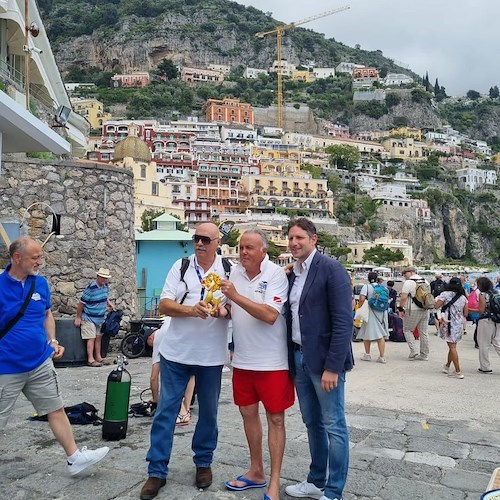 Positano: ripuliti i fondali da reti e attrezzi da pesca, salvato e liberato anche un polpo intrappolato