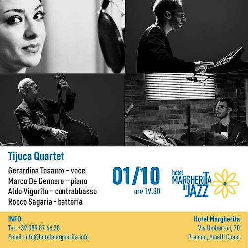 Praiano, 1° ottobre si conclude "Hotel Margherita in Jazz" con il Tijuca Quartet