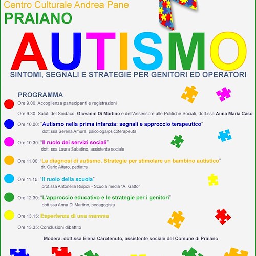 Praiano: 12 settembre un convegno dedicato all'autismo