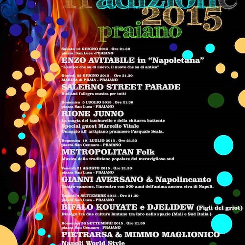 Praiano, 4 settembre torna Festival della Tradizione con i "Figli del griot"