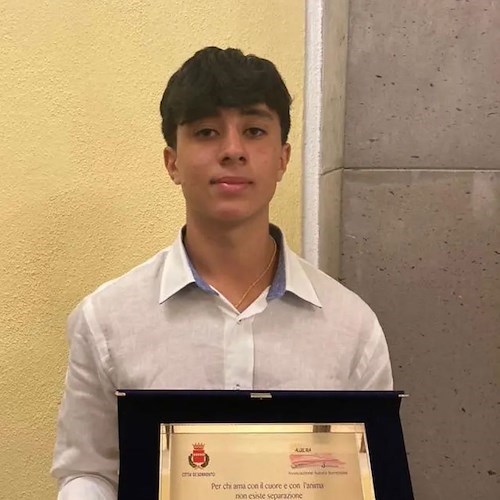 Praiano, Angelo Giudicianni premiato a Sorrento per la tesi di maturità sulla sicurezza stradale