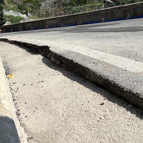 Praiano, dopo guasto a condotta idrica lavori Ausino «non a regola d’arte» secondo Anas /FOTO