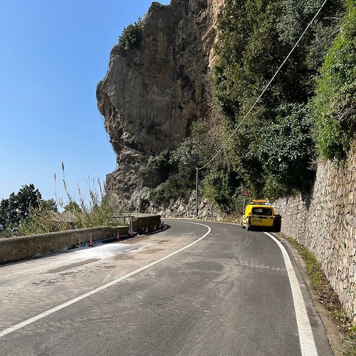 Praiano, dopo guasto a condotta idrica lavori Ausino «non a regola d’arte» secondo Anas /FOTO