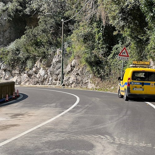 Praiano, dopo guasto a condotta idrica lavori Ausino «non a regola d’arte» secondo Anas /FOTO