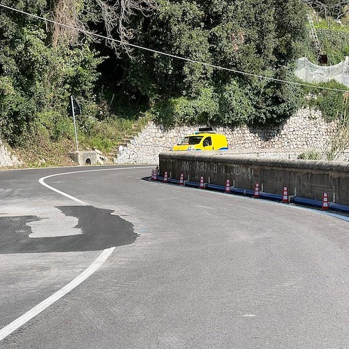 Praiano, dopo guasto a condotta idrica lavori Ausino «non a regola d’arte» secondo Anas /FOTO