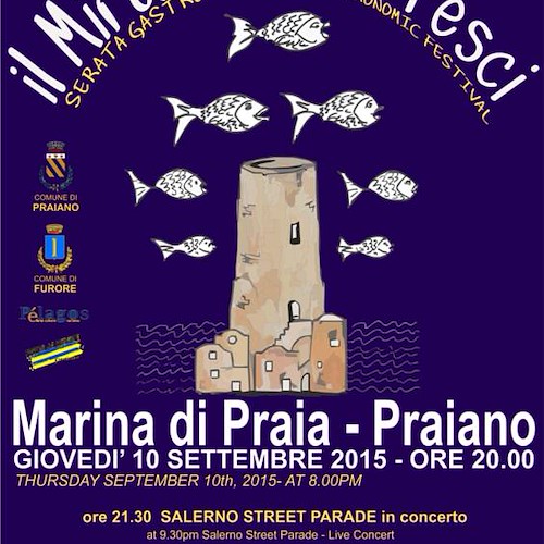 Praiano, giovedì 10 specialità culinarie e musica jazz a Marina di Praia