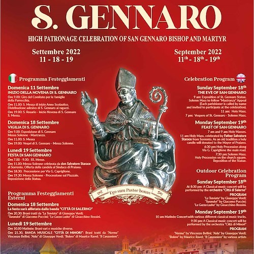 Praiano in festa per San Gennaro, a Napoli si ripete il miracolo del sangue
