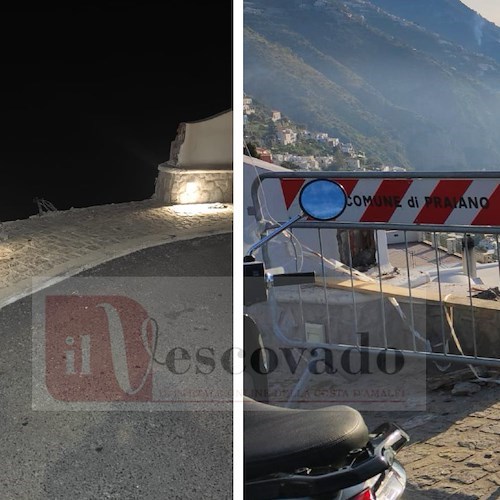 Praiano, si schianta con l’auto e fa un volo di 10 metri: ragazza in prognosi riservata