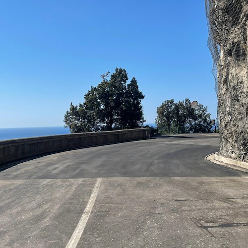 Praiano: terminati lavori sulla Statale Amalfitana, rimossi tubatura esterna e semaforo