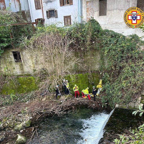 Precipita dalla finestra di casa nel fiume Sele, 82enne muore in provincia di Avellino<br />&copy; Soccorso Alpino e Speleologico Campania CNSAS