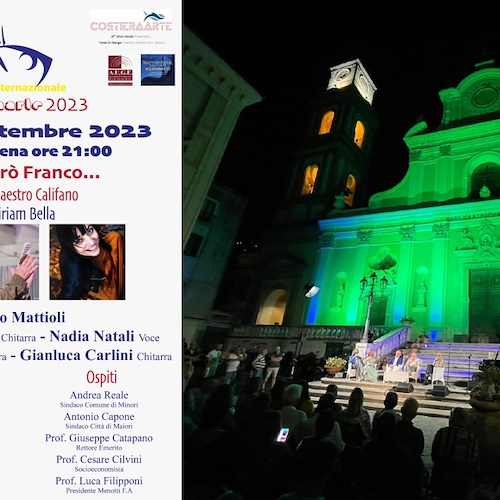 “Premio internazionale CostieraArte 2023”: 3 settembre a Minori anche un tributo al Maestro Franco Califano