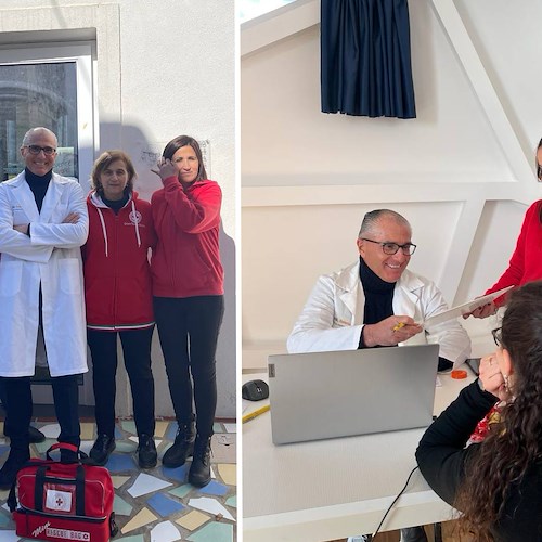 Prevenzione, a Praiano sold out per visita vascolare ed ecocolor doppler gratuiti organizzati dalla Croce Rossa