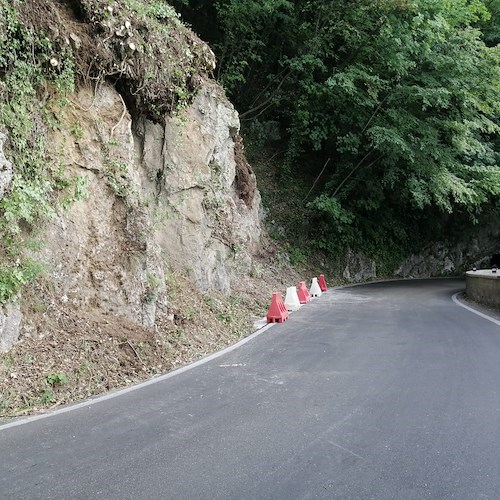 Prima fase di bonifica completata al Valico di Chiunzi, la SP2 è aperta in entrambi i sensi di marcia