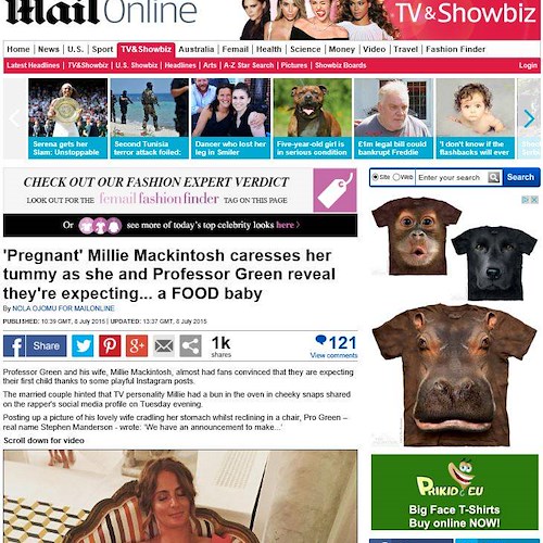 Professor Green torna in Costa d’Amalfi, sui social moglie Millie Mackintosh annuncia gravidanza ma aveva mangiato troppo /FOTO