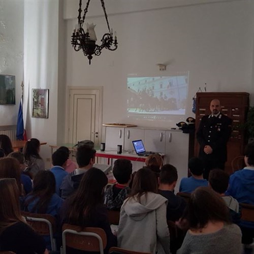Progetto ‘Cultura della legalità’, studenti della Costiera a lezione dai Carabinieri /FOTO