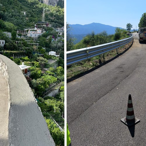 Proseguono lavori di messa in sicurezza stradale su strade provinciali: in corso anche a Positano e Tramonti