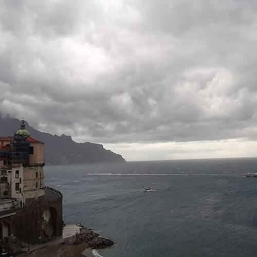 Protezione civile: allerta meteo Gialla dalla mezzanotte anche per Costa d’Amalfi