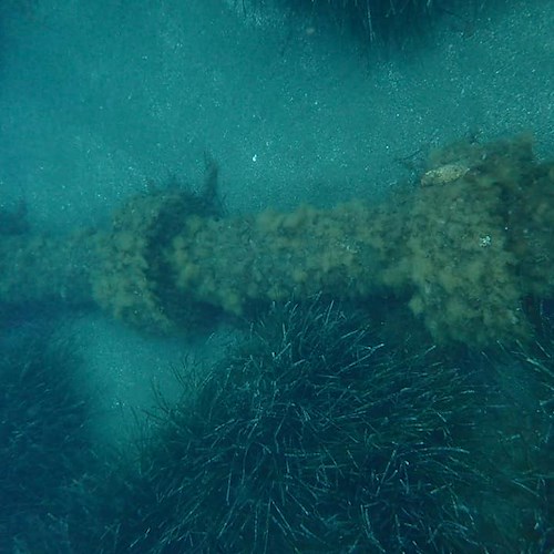Punta Campanella, immersione di controllo per condotta fognaria a Marina Lobra: «Nessun danno o fuoriuscita»