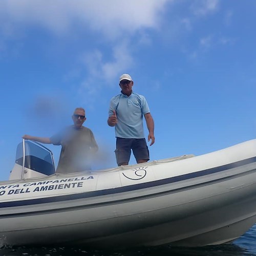 Punta Campanella, immersione di controllo per condotta fognaria a Marina Lobra: «Nessun danno o fuoriuscita»