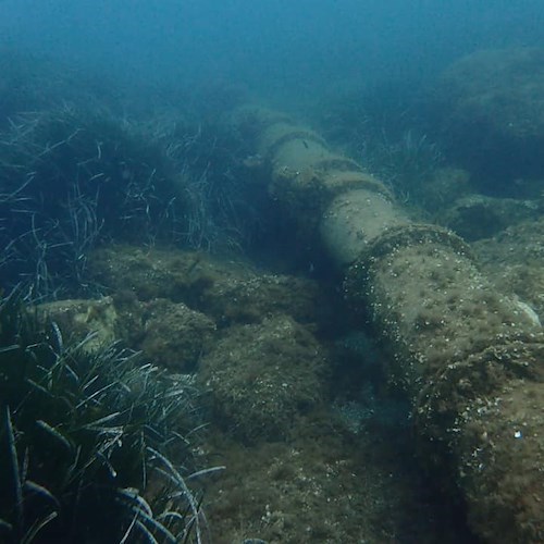 Punta Campanella, immersione di controllo per condotta fognaria a Marina Lobra: «Nessun danno o fuoriuscita»
