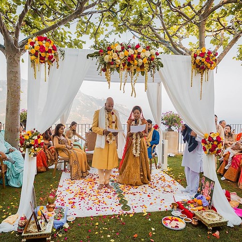 Quel matrimonio indiano a Ravello con i suoi usi e costumi [FOTO]