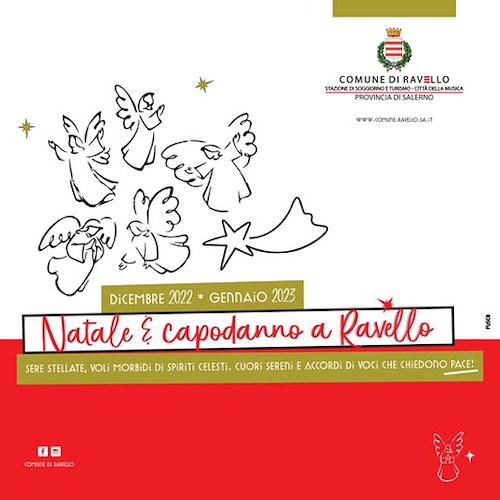Ravello, 8 dicembre al via eventi per Natale e Capodanno. Attesi Fiorella Mannoia, Danilo Rea e Clementino