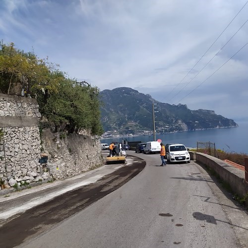 Ravello, al via lavori scavo per collegamento a depuratore Marmorata: strada chiusa di notte