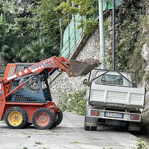 Ravello, cittadini impegnati nella pulizia di strade e verde pubblico a Sambuco [FOTO]