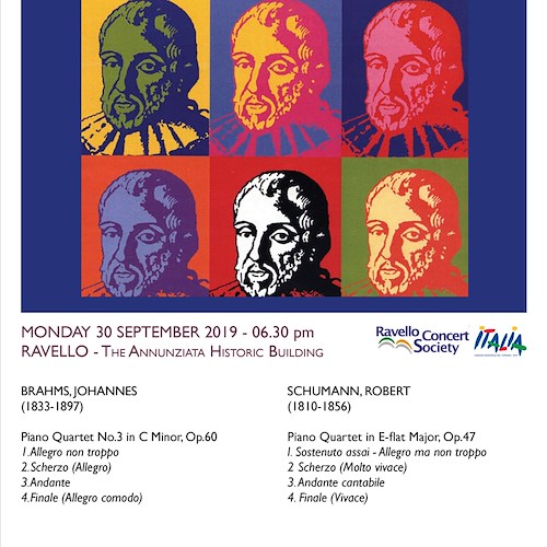 Ravello Concert Society, settimana di musica da camera dedicata a Schumann 