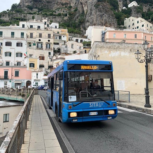 Ravello, divieto di transito exSS373: ecco i nuovi orari SITA feriali e festivi 