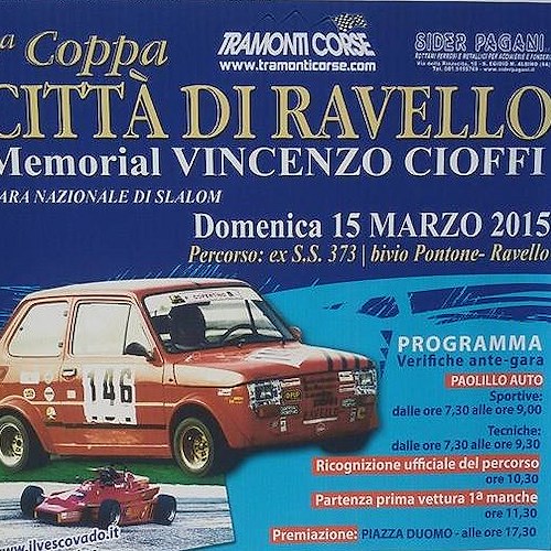 Ravello, domenica gara automobilistica nel ricordo di Vincenzo Cioffi